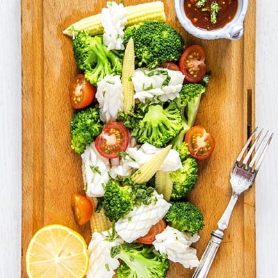 Squid salad with Taiwanese five-flavour sauce